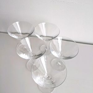 Set of 5 Martini Glass